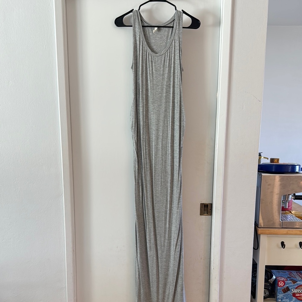 Maternity pink blush Sleeveless Maxi Dress